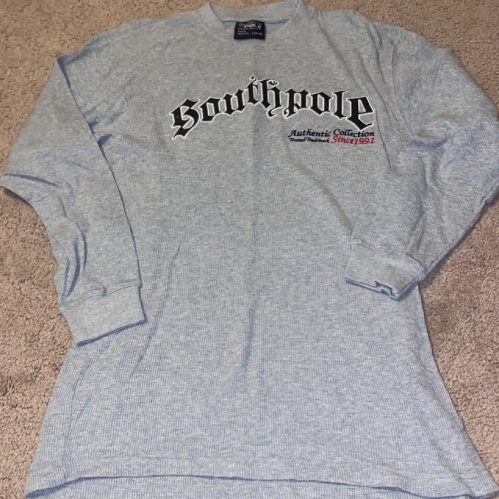 Southpole Gray Long Sleeve Shirt